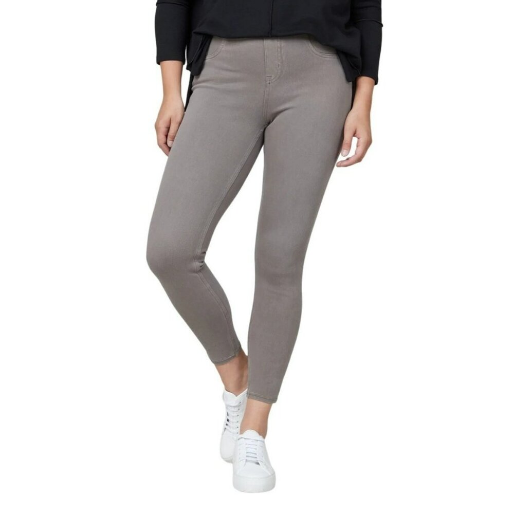 🟣 Spanx Womens Gray Skinny Legs Jegging Jeans Size Large